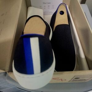 Rothy’s The Original Slip-On Sneaker Size 6.5 Black Casual Eco Friendly, NIB